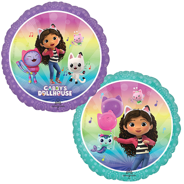 18" Gabby's Dollhouse Double Sided Foil Balloons