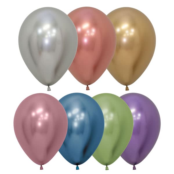 (image for) 5" Reflex Assorted Latex Balloons 50pk