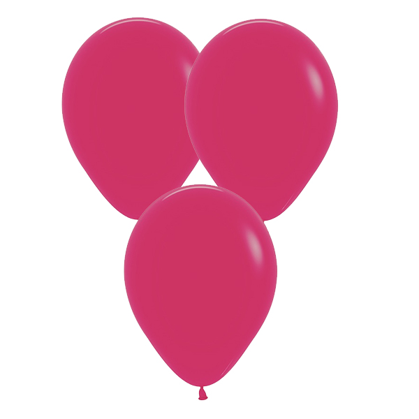 5" Fashion Raspberry Latex Balloons 50pk