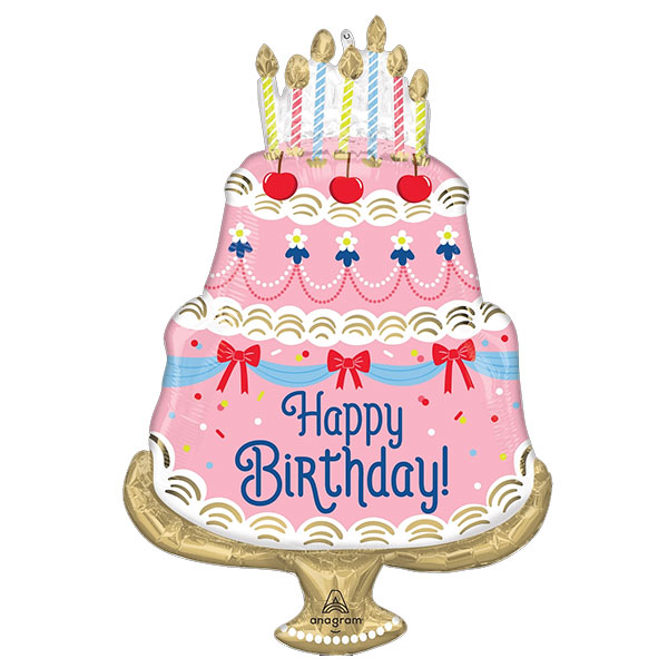 (image for) Cherries On Top Birthday Shape Foil Balloon