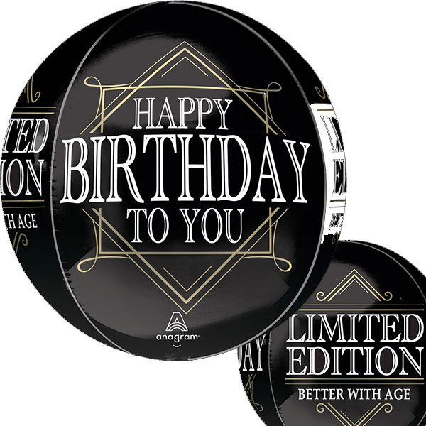 (image for) 15" Happy Birthday To You Limited Edition Orbz Foil Balloons