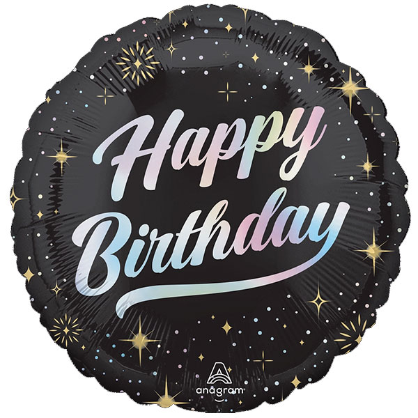 (image for) 18" Happy Birthday Sparkling Foil Balloons