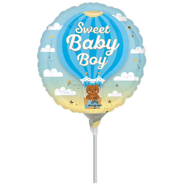 (image for) 9" Its A Boy Air Fill Foil Balloons