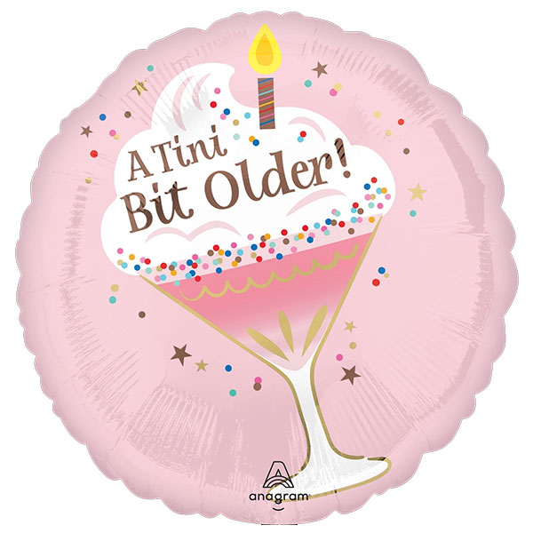 18" A Tini Bit Older Birthday Foil Balloons