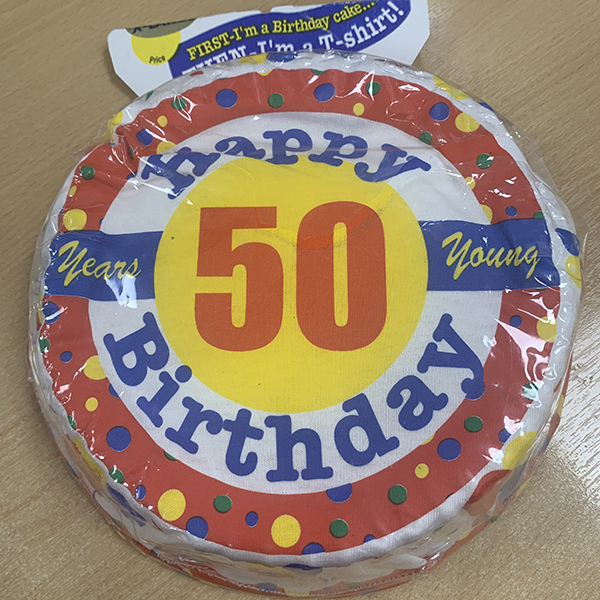 (image for) Happy 50th Birthday T-Shirt Cake