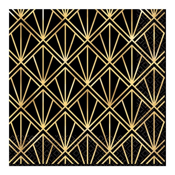 (image for) Glitz & Glam Stamped Luncheon Napkins 16pk