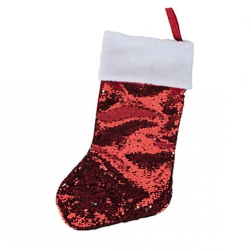 20 Luxury Sequinned Christmas Stocking | Go International, UK