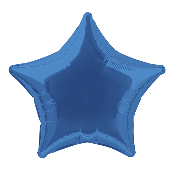 (image for) 20" Royal Blue Star Unpackaged Foil Balloons