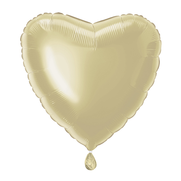 (image for) 18" Champagne Gold Heart Foil Balloons