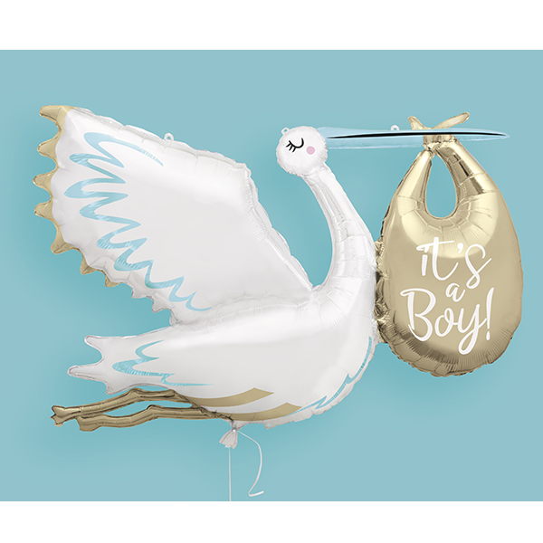 (image for) Its A Boy Stork Supershape Foil Balloons