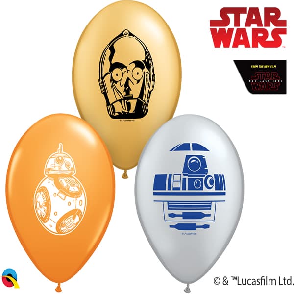 (image for) 5" Star Wars Droids Assorted Latex Balloons 100pk