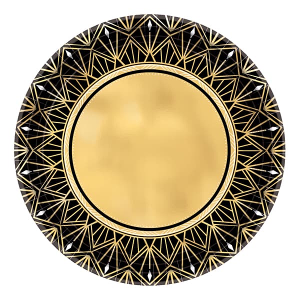 (image for) Glitz & Glam Metallic Paper Plates 8pk