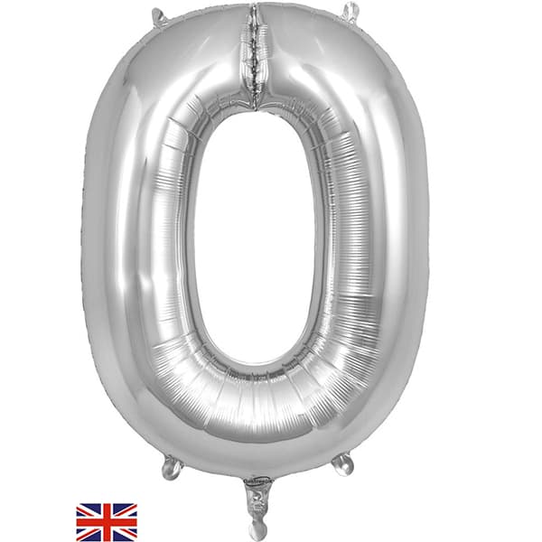 (image for) Oaktree Silver Letter O Shape Balloons