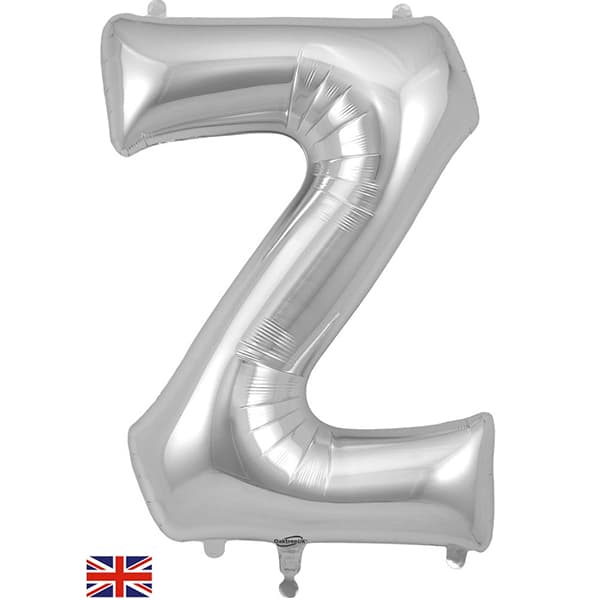 (image for) Oaktree Silver Letter Z Shape Balloons