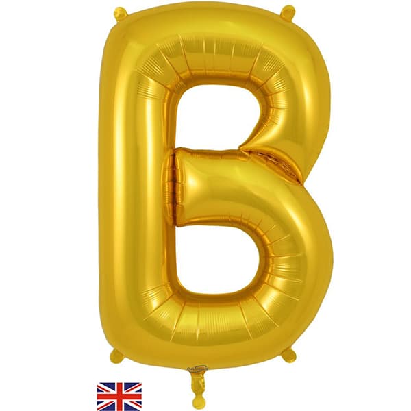 (image for) Oaktree Gold Letter B Shape Balloons