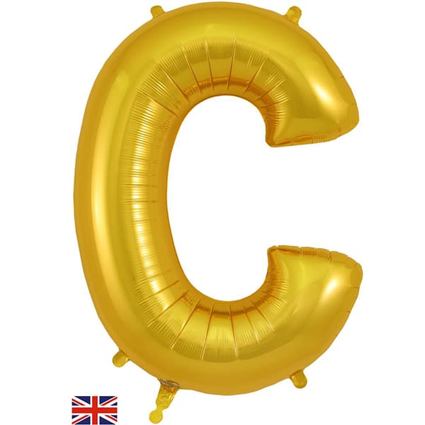 (image for) Oaktree Gold Letter C Shape Balloons