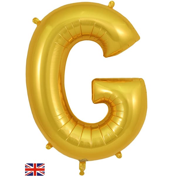 (image for) Oaktree Gold Letter G Shape Balloons