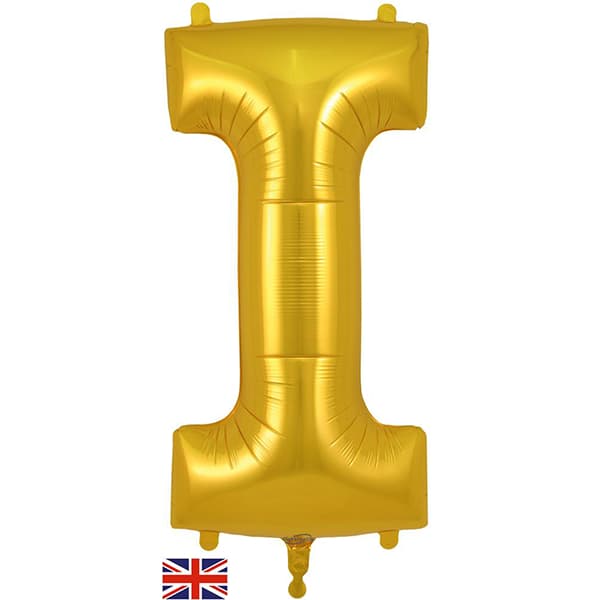 (image for) Oaktree Gold Letter I Shape Balloons