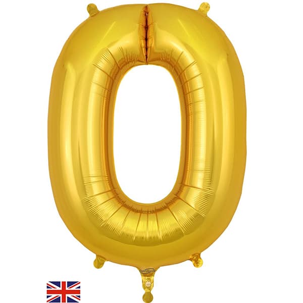 (image for) Oaktree Gold Letter O Shape Balloons