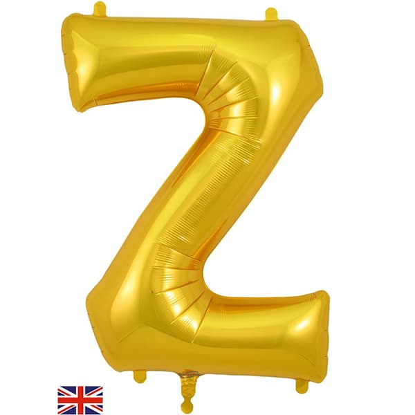 (image for) Oaktree Gold Letter Z Shape Balloons