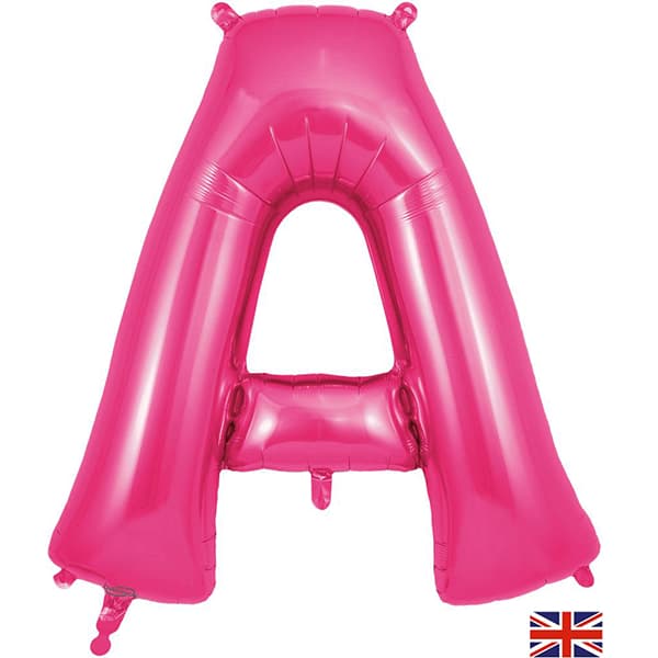 (image for) Oaktree Pink Letter A Shape Balloons