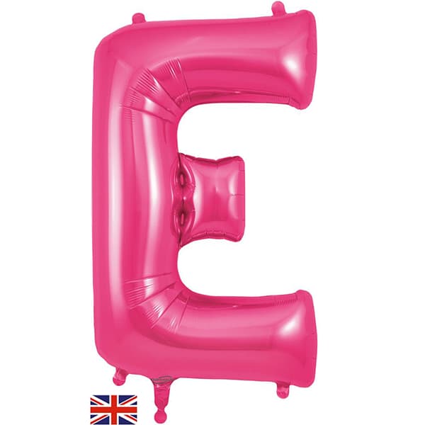 (image for) Oaktree Pink Letter E Shape Balloons