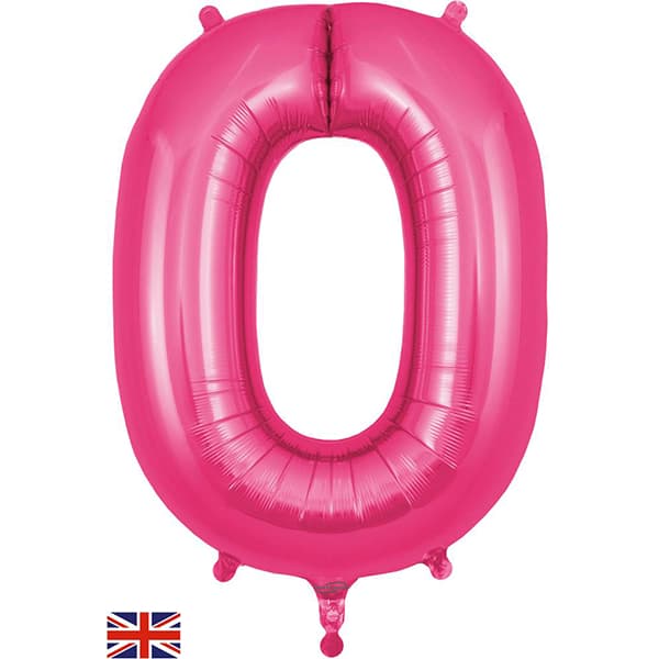 (image for) Oaktree Pink Letter O Shape Balloons