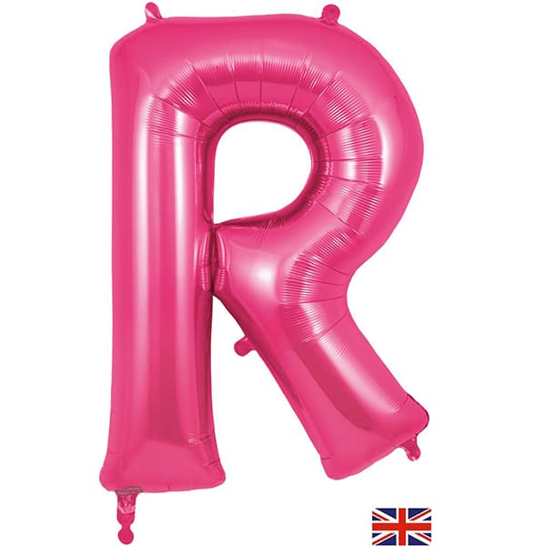 (image for) Oaktree Pink Letter R Shape Balloons