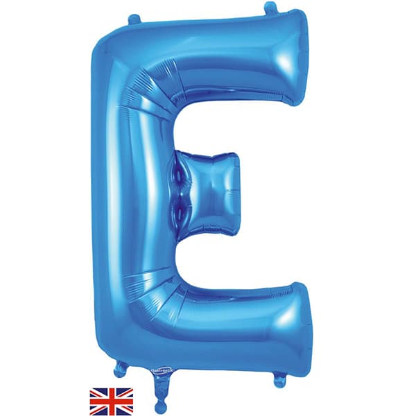 (image for) Oaktree Blue Letter E Shape Balloons