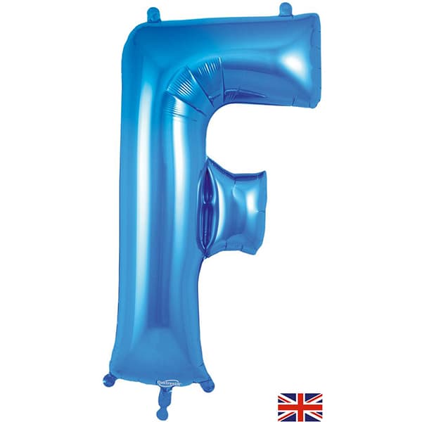 (image for) Oaktree Blue Letter F Shape Balloons