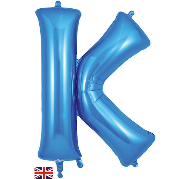 (image for) Oaktree Blue Letter K Shape Balloons