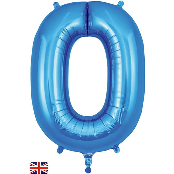 (image for) Oaktree Blue Letter O Shape Balloons