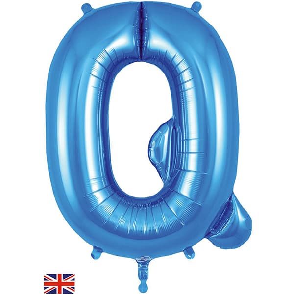 (image for) Oaktree Blue Letter Q Shape Balloons