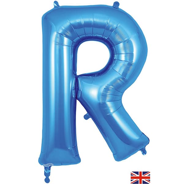 (image for) Oaktree Blue Letter R Shape Balloons