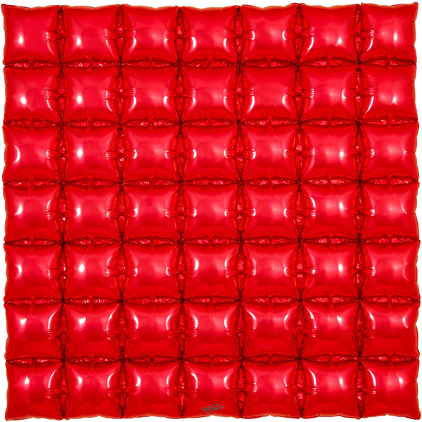 (image for) Red 7x7 Waffle Air Fill Foil Decorations