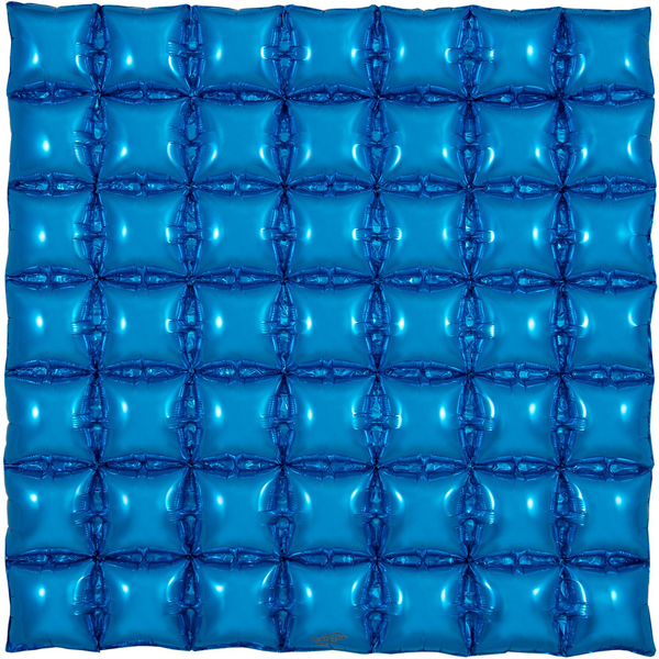 (image for) Blue 7x7 Waffle Air Fill Foil Decorations