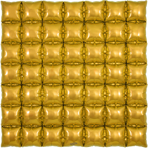 (image for) Gold 7x7 Waffle Air Fill Foil Decorations