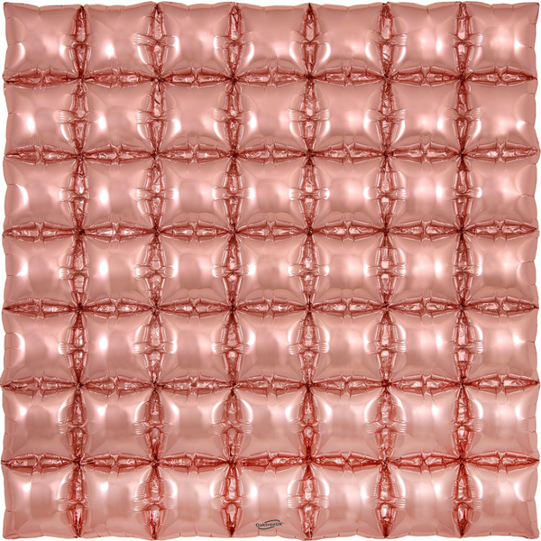 (image for) Rose Gold 7x7 Waffle Air Fill Foil Decorations