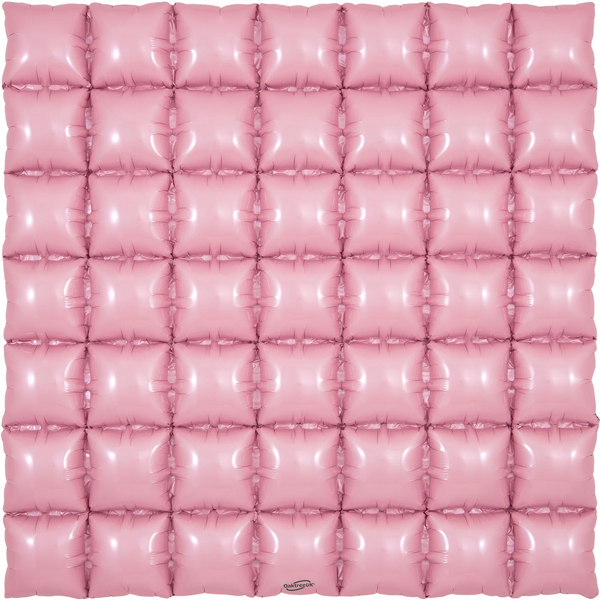 (image for) Matte Pink 7x7 Waffle Air Fill Foil Decorations