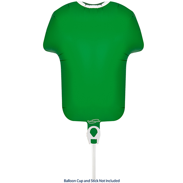 11" Green Metallic Sports Shirt Air Fill Foil Balloons