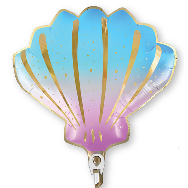 10" Iridescent Shell Air Fill Foil Balloons