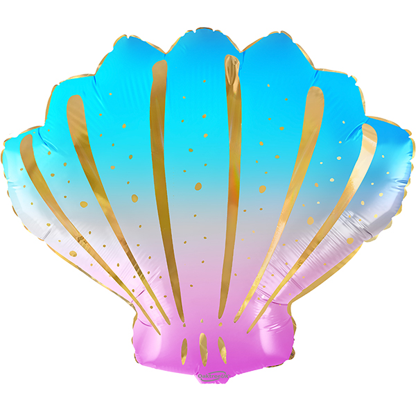 (image for) 21" Iridescent Shell Supershape Balloons