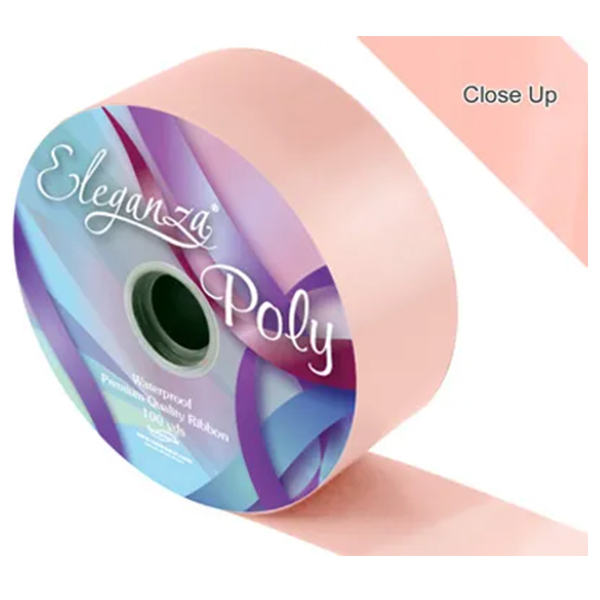 Eleganza Peach Poly Ribbons