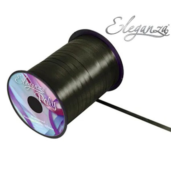Eleganza Black Curling Ribbon 500m