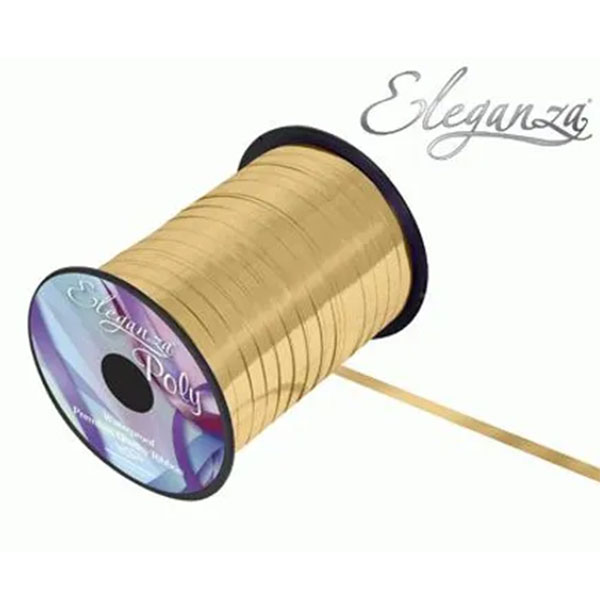 Eleganza Metallic Gold Curling Ribbon 250yds