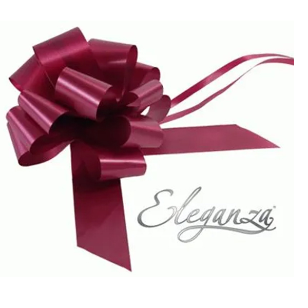Eleganza Burgundy Pull Bows 20pk