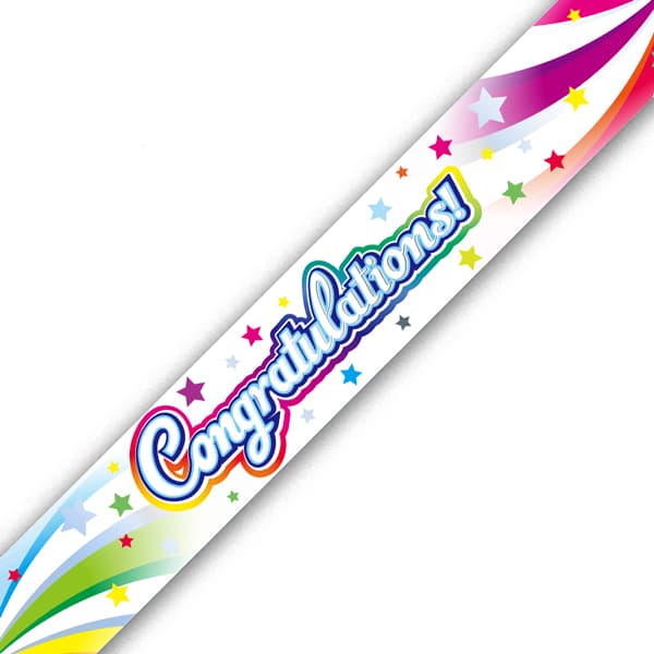 (image for) Congratulations Swirl Banner