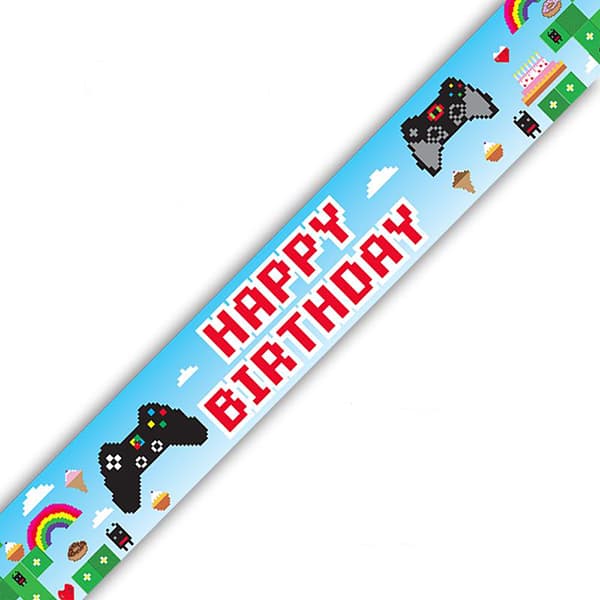 (image for) Blox Game Happy Birthday Holographic Banner