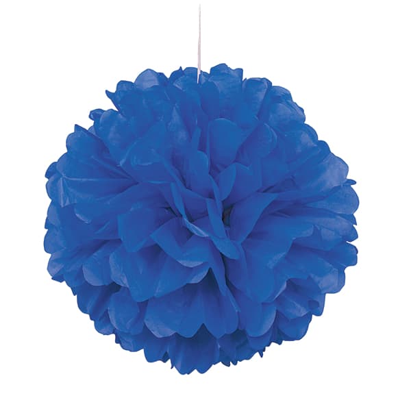 (image for) 16" Royal Blue Puff Decorations