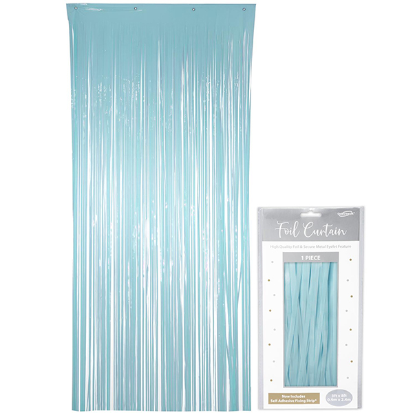 (image for) Pastel Blue Foil Door Curtain